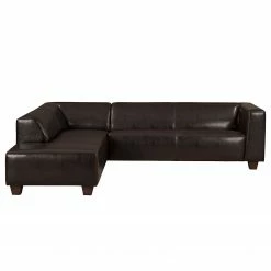 Maison Belfort Ecksofa Nespolo Echtleder Dunkelbraun - Ottomane davorstehend links -Wohnzimmermöbel boutique en ligne ecksofa nespolo echtleder dunkelbraun ottomane davorstehend links 4576760