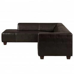 Maison Belfort Ecksofa Nespolo Echtleder Dunkelbraun - Ottomane davorstehend links -Wohnzimmermöbel boutique en ligne ecksofa nespolo echtleder dunkelbraun ottomane davorstehend links 4576768