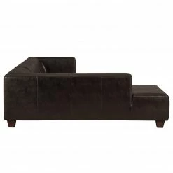 Maison Belfort Ecksofa Nespolo Echtleder Dunkelbraun - Ottomane davorstehend links -Wohnzimmermöbel boutique en ligne ecksofa nespolo echtleder dunkelbraun ottomane davorstehend links 4576776