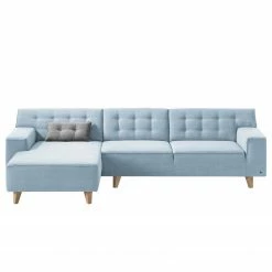 Tom Tailor Ecksofa Nordic Chic II Webstoff - Stoff TUS: 6 sky blue - Longchair davorstehend links -Wohnzimmermöbel boutique en ligne ecksofa nordic chic ii webstoff longchair davorstehend rechts stoff tus6 sky blue 5121816