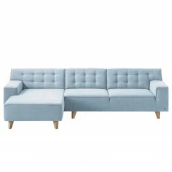 Tom Tailor Ecksofa Nordic Chic II Webstoff - Stoff TUS: 6 sky blue - Longchair davorstehend links -Wohnzimmermöbel boutique en ligne ecksofa nordic chic ii webstoff longchair davorstehend rechts stoff tus6 sky blue 5121820