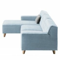 Tom Tailor Ecksofa Nordic Chic II Webstoff - Stoff TUS: 6 sky blue - Longchair davorstehend links -Wohnzimmermöbel boutique en ligne ecksofa nordic chic ii webstoff longchair davorstehend rechts stoff tus6 sky blue 5121824