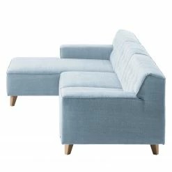 Tom Tailor Ecksofa Nordic Chic II Webstoff - Stoff TUS: 6 sky blue - Longchair davorstehend links -Wohnzimmermöbel boutique en ligne ecksofa nordic chic ii webstoff longchair davorstehend rechts stoff tus6 sky blue 5121828