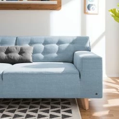 Tom Tailor Ecksofa Nordic Chic II Webstoff - Stoff TUS: 6 sky blue - Longchair davorstehend links -Wohnzimmermöbel boutique en ligne ecksofa nordic chic ii webstoff longchair davorstehend rechts stoff tus6 sky blue 5181756