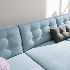Tom Tailor Ecksofa Nordic Chic II Webstoff - Stoff TUS: 6 sky blue - Longchair davorstehend links -Wohnzimmermöbel boutique en ligne ecksofa nordic chic ii webstoff longchair davorstehend rechts stoff tus6 sky blue 5181760