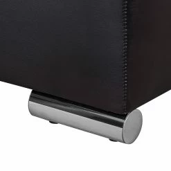 Fredriks Ecksofa Dulmen (mit Schlaffunktion) - Kunstleder/Strukturstoff - Longchair beidseitig montierbar - Schwarz / Rot -Wohnzimmermöbel boutique en ligne ecksofa palma mit schlaffunktion kunstleder strukturstoff schwarz rot 1150938