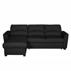 Modoform Ecksofa Parilla (mit Schlaffunktion) - Echtleder - Schwarz - Breite: 229 cm - Longchair davorstehend links -Wohnzimmermöbel boutique en ligne ecksofa parilla mit schlaffunktion echtleder longchair davorstehend links schwarz 239 cm 4383132