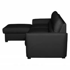 Modoform Ecksofa Parilla (mit Schlaffunktion) - Echtleder - Schwarz - Breite: 229 cm - Longchair davorstehend links -Wohnzimmermöbel boutique en ligne ecksofa parilla mit schlaffunktion echtleder longchair davorstehend links schwarz 239 cm 4383144