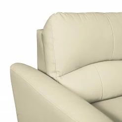 Ecksofa Parilla II - Kunstleder - Ecru - Longchair davorstehend rechts -Wohnzimmermöbel boutique en ligne ecksofa parilla mit schlaffunktion kunstleder longchair davorstehend rechts ecru 5071100