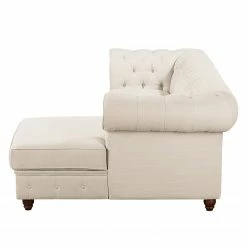 Maison Belfort Ecksofa Pintano - Beige - Ottomane davorstehend rechts -Wohnzimmermöbel boutique en ligne ecksofa pintano webstoff beige 4896772