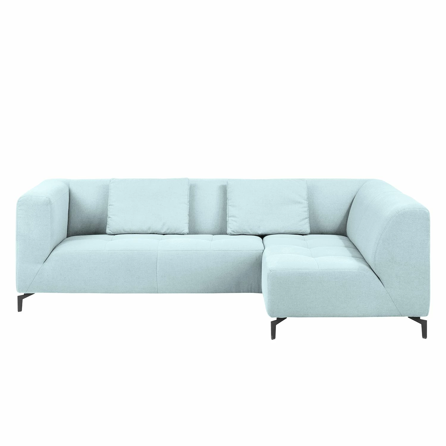Fredriks Ecksofa Rosewood Webstoff - Pastellblau - Ottomane davorstehend rechts - Ohne Hocker 3 Fredriks Ecksofa Rosewood Webstoff - Pastellblau - Ottomane davorstehend rechts - Ohne Hocker – Bild 3