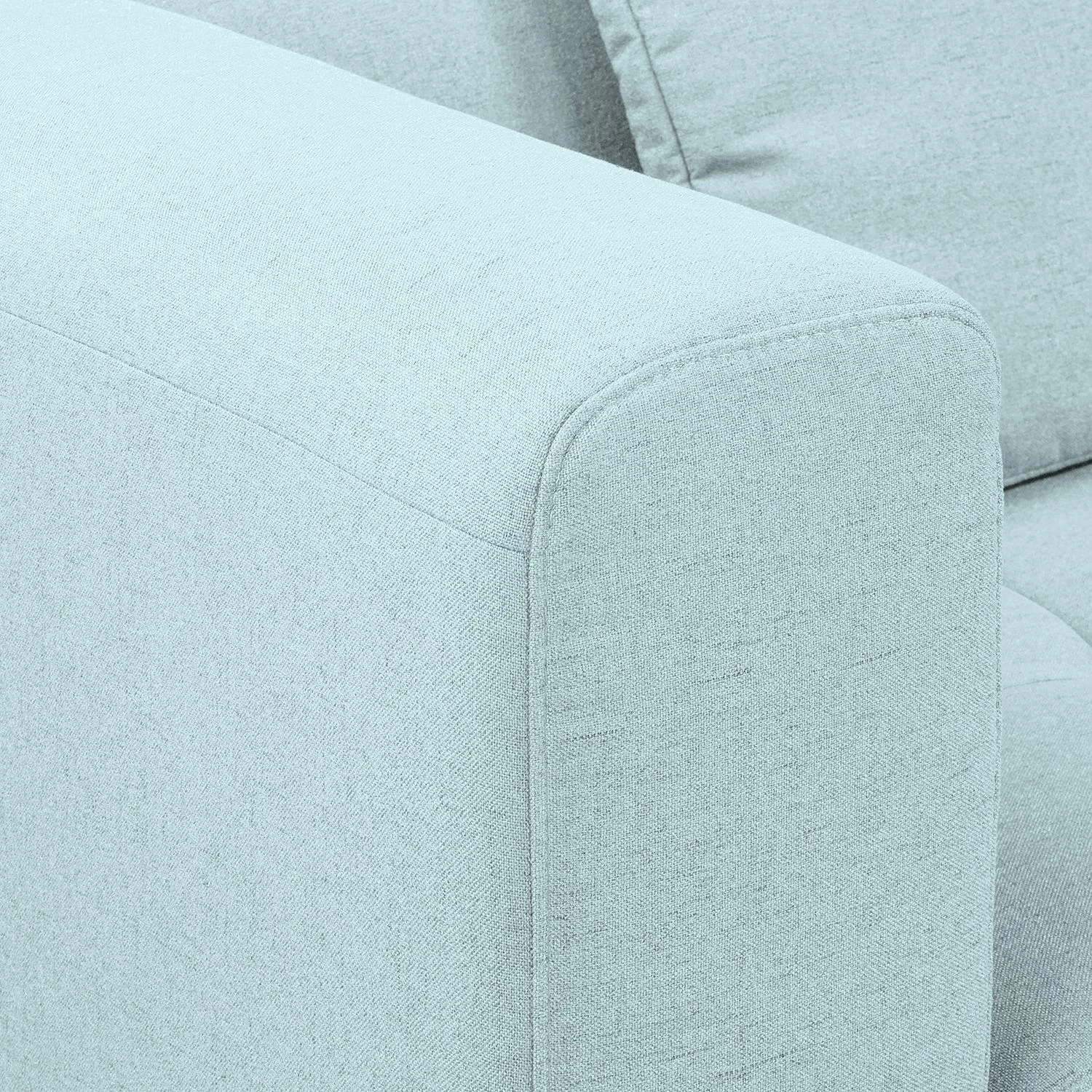 Fredriks Ecksofa Rosewood Webstoff - Pastellblau - Ottomane davorstehend rechts - Ohne Hocker 10 Fredriks Ecksofa Rosewood Webstoff - Pastellblau - Ottomane davorstehend rechts - Ohne Hocker – Bild 10