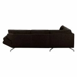 Loftscape Ecksofa Sharon - Webstoff Braun-Schwarz - Ottomane davorstehend links - Ohne Kopfstützen -Wohnzimmermöbel boutique en ligne ecksofa sharon webstoff braun schwarz ottomane davorstehend links ohne kopfstuetzen 4438292