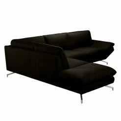 Loftscape Ecksofa Sharon - Webstoff Braun-Schwarz - Ottomane davorstehend links - Ohne Kopfstützen -Wohnzimmermöbel boutique en ligne ecksofa sharon webstoff braun schwarz ottomane davorstehend links ohne kopfstuetzen 4438304