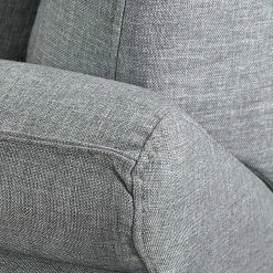 Loftscape Ecksofa Sharon - Webstoff Grau - Ottomane davorstehend links - Mit 2 Kopfstützen -Wohnzimmermöbel boutique en ligne ecksofa sharon webstoff grau ottomane davorstehend links 414295