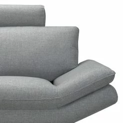 Loftscape Ecksofa Sharon - Webstoff Grau - Ottomane davorstehend links - Mit 2 Kopfstützen -Wohnzimmermöbel boutique en ligne ecksofa sharon webstoff grau ottomane davorstehend links 414301