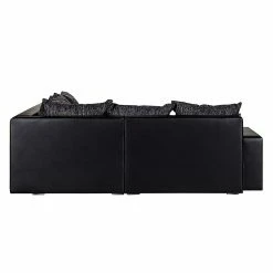 Fredriks Ecksofa Sibenik - Kunstleder / Strukturstoff Schwarz / Grau - Longchair davorstehend rechts - Ohne Hocker 19 Fredriks Ecksofa Sibenik - Kunstleder / Strukturstoff Schwarz / Grau - Longchair davorstehend rechts - Ohne Hocker -Wohnzimmermöbel boutique en ligne ecksofa sibenik kunstleder schwarz strukturstoff schwarz grau ottomane davorstehend rechts 399240