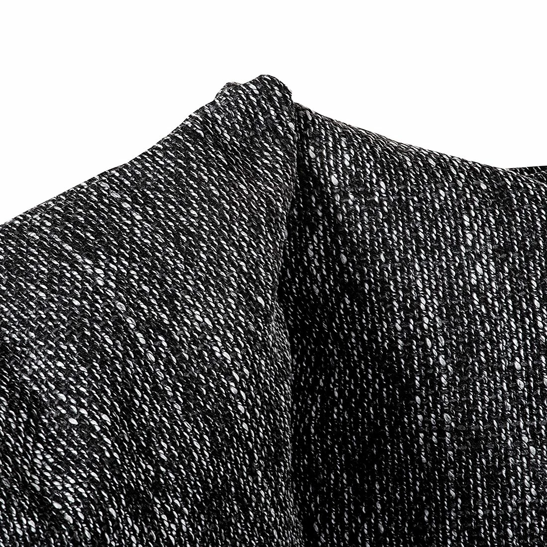 Fredriks Ecksofa Sibenik - Kunstleder / Strukturstoff Schwarz / Grau - Longchair davorstehend rechts - Ohne Hocker 8 Fredriks Ecksofa Sibenik - Kunstleder / Strukturstoff Schwarz / Grau - Longchair davorstehend rechts - Ohne Hocker – Bild 8