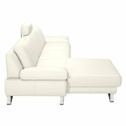Loftscape Ecksofa Silvano - Kunstleder Weiß - Longchair davorstehend links - mit 1 Kopfstütze -Wohnzimmermöbel boutique en ligne ecksofa silvano kunstleder weiss longchair davorstehend links 491062