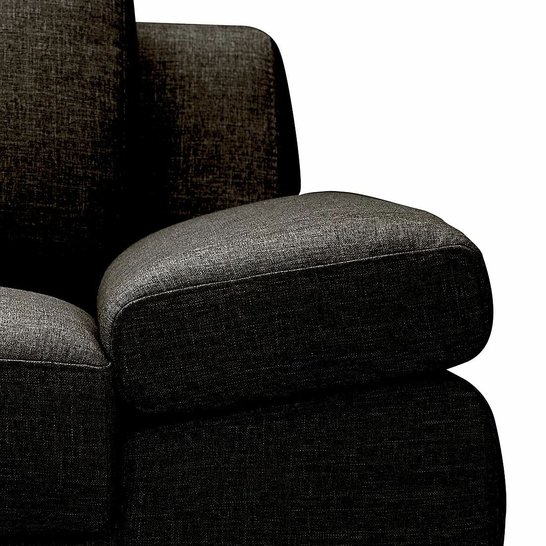 Loftscape Ecksofa Silvano - Webstoff Braun-Schwarz - Longchair davorstehend rechts - mit 1 Kopfstütze 7 Loftscape Ecksofa Silvano - Webstoff Braun-Schwarz - Longchair davorstehend rechts - mit 1 Kopfstütze – Bild 7