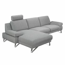 Loftscape Ecksofa Silvano - Webstoff Grau - Longchair davorstehend links - Mit 1 Kopfstütze 16 Loftscape Ecksofa Silvano - Webstoff Grau - Longchair davorstehend links - Mit 1 Kopfstütze -Wohnzimmermöbel boutique en ligne ecksofa silvano webstoff grau longchair davorstehend links 514209