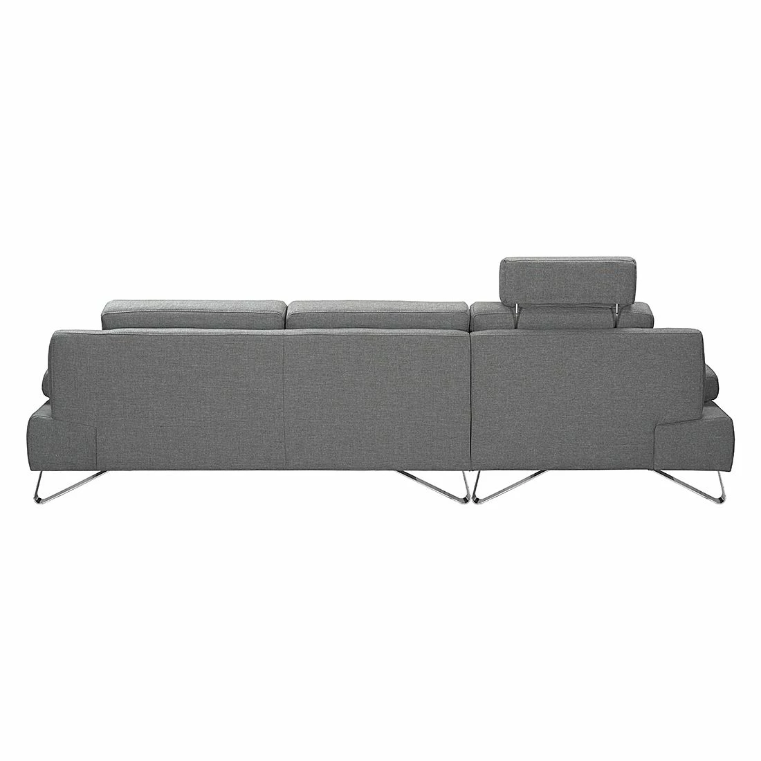 Loftscape Ecksofa Silvano - Webstoff Grau - Longchair davorstehend links - Mit 1 Kopfstütze 3 Loftscape Ecksofa Silvano - Webstoff Grau - Longchair davorstehend links - Mit 1 Kopfstütze – Bild 3