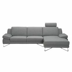 Loftscape Ecksofa Silvano - Webstoff Grau - Longchair davorstehend rechts - ohne Kopfstütze 14 Loftscape Ecksofa Silvano - Webstoff Grau - Longchair davorstehend rechts - ohne Kopfstütze -Wohnzimmermöbel boutique en ligne ecksofa silvano webstoff grau longchair davorstehend rechts 514724