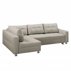 Fredriks Ecksofa Upwell (mit Schlaffunktion) - Strukturstoff -Wohnzimmermöbel boutique en ligne ecksofa upwell mit schlaffunktion strukturstoff ottomane davorstehend links kies 5050600