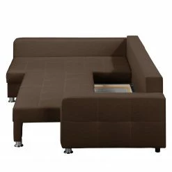 Fredriks Ecksofa Upwell (mit Schlaffunktion) - Strukturstoff -Wohnzimmermöbel boutique en ligne ecksofa upwell mit schlaffunktion strukturstoff ottomane davorstehend links kokosnuss braun 5050632