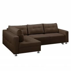 Fredriks Ecksofa Upwell (mit Schlaffunktion) - Strukturstoff -Wohnzimmermöbel boutique en ligne ecksofa upwell mit schlaffunktion strukturstoff ottomane davorstehend links kokosnuss braun 5050644