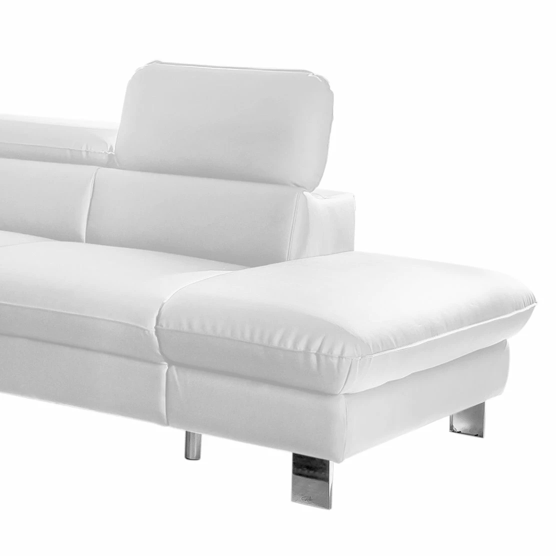 Cotta Ecksofa Waiho Kunstleder - Weiß - Longchair davorstehend rechts - Relaxfunktion - Bettkasten - Schlaffunktion 7 Cotta Ecksofa Waiho Kunstleder - Weiß - Longchair davorstehend rechts - Relaxfunktion - Bettkasten - Schlaffunktion – Bild 7