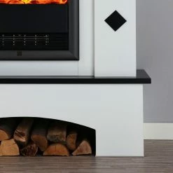 Montreux Elektrokamin Calabria - BrilliantWeiß/Schwarz -Wohnzimmermöbel boutique en ligne elektrokamin calabria brilliantweiss schwarz 1923618