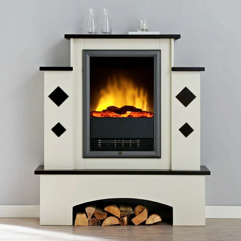 Montreux Elektrokamin Calabria - Cremeweiß/Havannabraun 10 Montreux Elektrokamin Calabria - Cremeweiß/Havannabraun – Bild 10