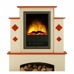 Montreux Elektrokamin Calabria - Cremeweiß/Terrakotta -Wohnzimmermöbel boutique en ligne elektrokamin calabria cremeweiss terrakotta 1923678