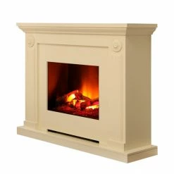 Montreux Elektrokamin Ferla - Cremeweiß