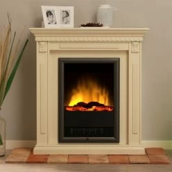 Montreux Elektrokamin Neptun - cremeweiß lackiert -Wohnzimmermöbel boutique en ligne elektrokamin neptun cremeweiss lackiert 1923542