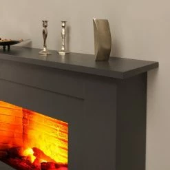 Montreux Elektrokamin Suares - Schiefer Dekor -Wohnzimmermöbel boutique en ligne elektrokamin suares schiefer dekor 3478117