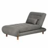 Fredriks Chaiselongue Energy Webstoff - Grau