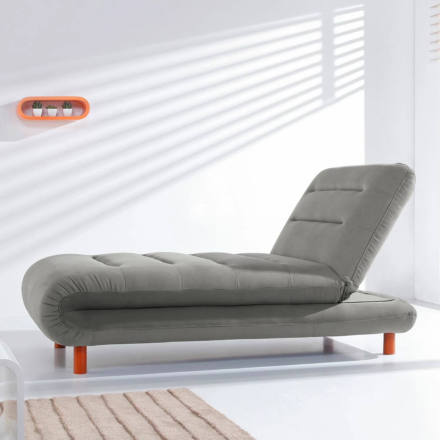 Fredriks Chaiselongue Energy Webstoff - Grau 3 Fredriks Chaiselongue Energy Webstoff - Grau – Bild 3