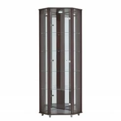 Fredriks Eckvitrine Amalia I - Inkl. Beleuchtung - Wenge Dekor