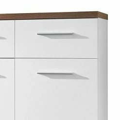 Germania Schuhkommode Texture I - Eiche Sonoma Dekor / Weiß -Wohnzimmermöbel boutique en ligne garderobenkommode texture weiss sonoma eiche dekor 301688