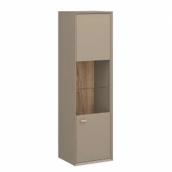 Germania Hängevitrine Calvi - Steingrau / Eiche Navarra Dekor -Wohnzimmermöbel boutique en ligne germania calvi 18 04 2016 4083952