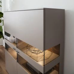 GWINNER Highboard Anzio - Matt Fango / Astnussbaum - Mit Beleuchtung 16 GWINNER Highboard Anzio - Matt Fango / Astnussbaum - Mit Beleuchtung -Wohnzimmermöbel boutique en ligne highboard anzio mit beleuchtung matt fango astnussbaum 4626404