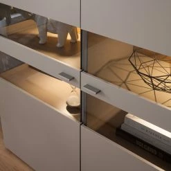 GWINNER Highboard Anzio - Matt Fango / Astnussbaum - Mit Beleuchtung 19 GWINNER Highboard Anzio - Matt Fango / Astnussbaum - Mit Beleuchtung -Wohnzimmermöbel boutique en ligne highboard anzio mit beleuchtung matt fango astnussbaum 4626420