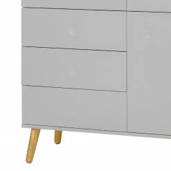 Tenzo Highboard Dot - Grau 9 Tenzo Highboard Dot - Grau -Wohnzimmermöbel boutique en ligne highboard dot eiche teilmassiv grau 4148400