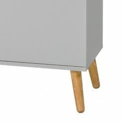 Tenzo Highboard Dot - Grau 11 Tenzo Highboard Dot - Grau -Wohnzimmermöbel boutique en ligne highboard dot eiche teilmassiv grau 4148404 1