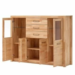 Ars Natura Highboard Majona II - Kernbuche -Wohnzimmermöbel boutique en ligne highboard kristina inkl beleuchtung kernbuche massiv 981022