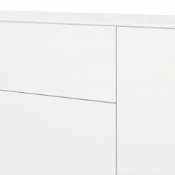 Mørteens Sideboard Lindholm IV - Weiß - Höhe: 128 cm -Wohnzimmermöbel boutique en ligne highboard lindholm i weiss matt eiche massiv 333070