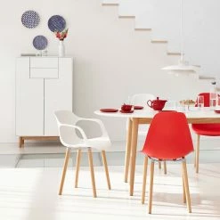 Mørteens Highboard Lindholm I - Weiß -Wohnzimmermöbel boutique en ligne highboard lindholm weiss dekor eiche massiv 2666658