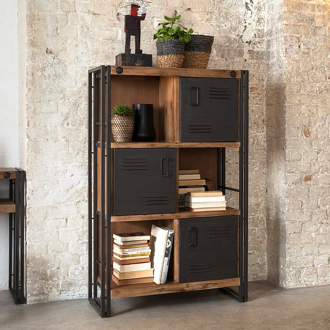 Ars manufacti Hochkommode Manchester - Akazie massiv / Metall - Akazie / Anthrazit 4 Ars manufacti Hochkommode Manchester - Akazie massiv / Metall - Akazie / Anthrazit – Bild 4